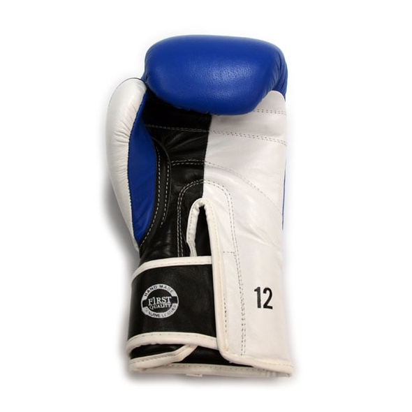 Перчатки боксерские THOR ULTIMATE 14oz /Кожа /сине-черно-белые