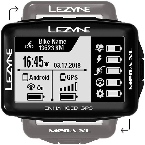 Купить GPS комп'ютер Lezyne MEGA XL GPS SMART LOADED Чорний Y13 с доставкой по Украине