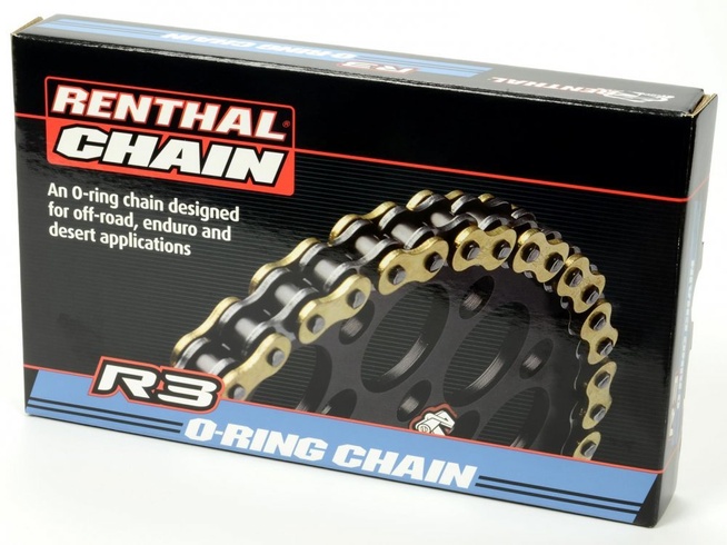 Цепка Renthal R3-3 SRS Chain 520 (Gold), 520-118L/SRS Ring