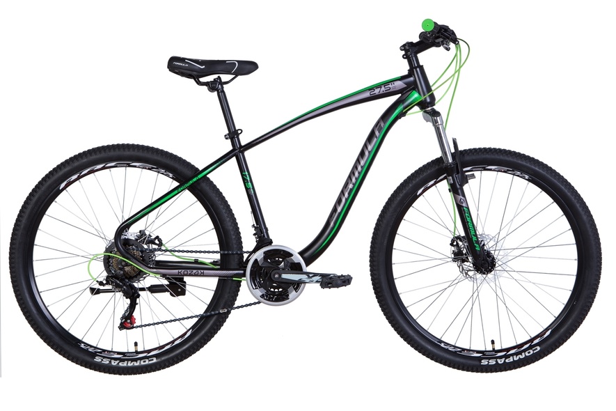 Купить Велосипед 27,5" Formula Kozak ST AM DD 17,5" рама 2021, черно-зеленый с доставкой по Украине