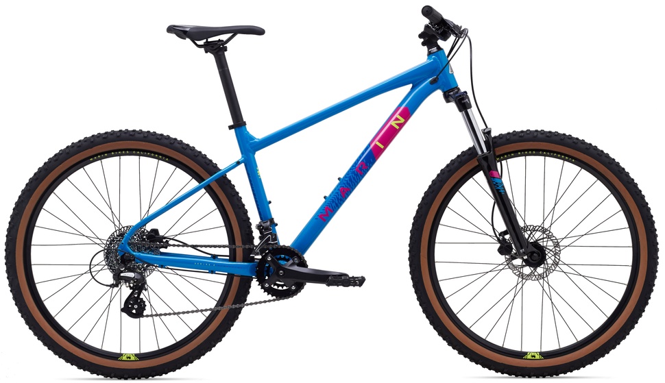 Купить Велосипед 29" Marin BOBCAT TRAIL 3 рама - XL 2024 Gloss Bright Blue/Dark Blue/Yellow/Magenta с доставкой по Украине