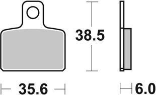 Тормозные колодки SBS Racing Brake Pads, EVO Sinter/Sinter (803RSI)
