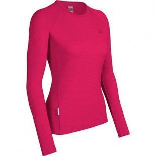 Термофутболка с длинным рукавом ICEBREAKER BF 260 LS Crewe WMN cerise M