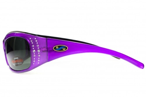 Очки поляризационные BluWater Biscayene Purple Polarized (gray) серые