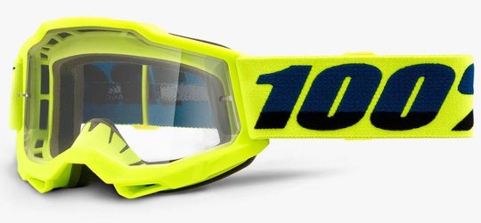 Дитячі очки 100% ACCURI 2 Youth Goggle Fluo Yellow - Clear Lens, Clear Lens, Clear Lens