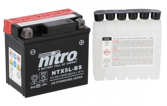 Акумулятор NITRO AGM Open Battery (4 Ah), CCA 80 (A)