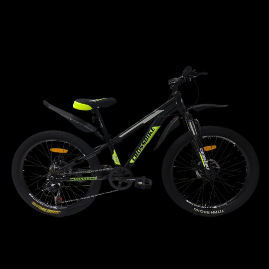 Купити Велосипед Crossbike Dragster Susp 24" 11" Чорний-Жовтий з доставкою по Україні