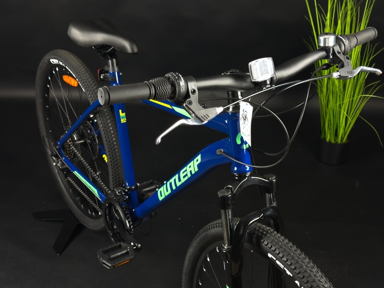 Купити Велосипед гірський 27,5" Outleap Outbrake S 2022, темно-синій з доставкою по Україні