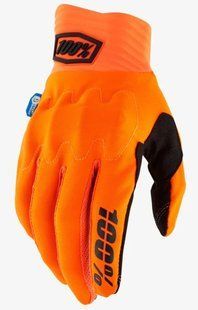 Перчатки Ride 100% COGNITO Glove - Smart Shock&reg; (Fluo Orange), S (8)