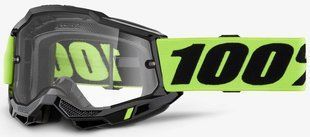 Очки 100% ACCURI 2 Enduro Goggle (Neon Yellow), Dual Clear Lens
