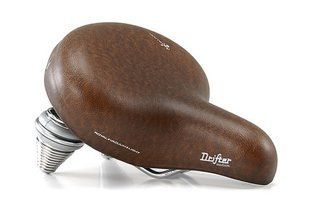 Купить Сідло Selle Royal Premium DRIFTER SMALL, Royalgel, оббивка Kennenback, 251х221мм, 995г, хромовані рейли і пружини, unisex, коричневе с доставкой по Украине