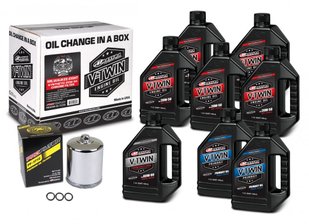 Комплект Maxima V-TWIN MILWAUKEE-EIGHT Oil Change Kit - Syntetic (Chrome), 20w-50