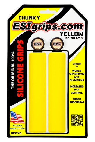 Купить Грипсы ESI Chunky Yellow (желтые) с доставкой по Украине