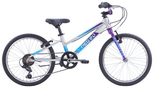 Купити Велосипед 20" Apollo NEO 6s girls Brushed Alloy / Purple / Blue Fade з доставкою по Україні