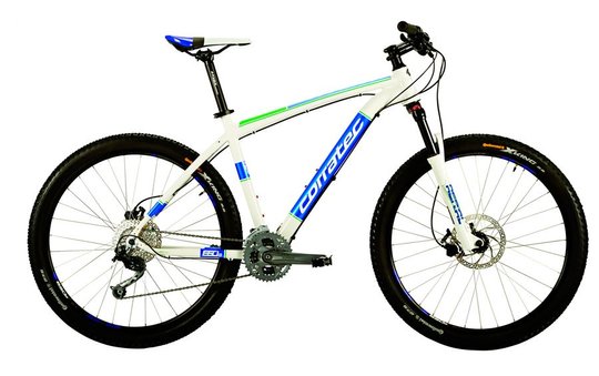Купити Велосипед гірський Corratec X-VERT 650B EXPERT 44 white/blue/green з доставкою по Україні