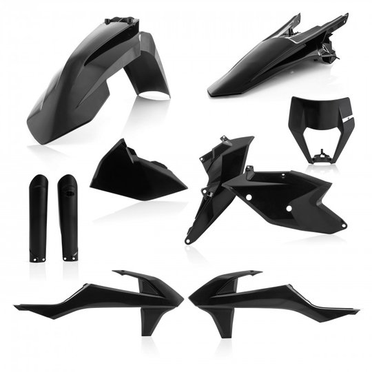 Комплект пластика 7 ACERBIS KTM EXC/EXCF/XC-W 125-500 17-19 (Black)