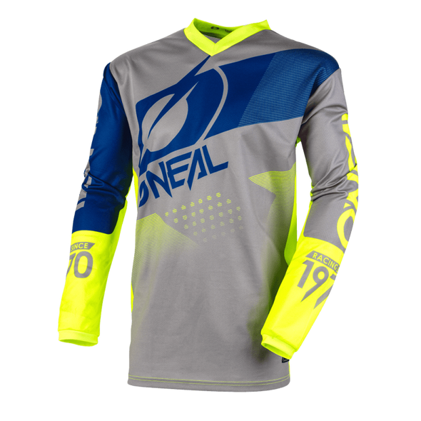 Джерси O`NEAL ELEMENT FACTOR (2XL) (Grey/Blue/Neon)