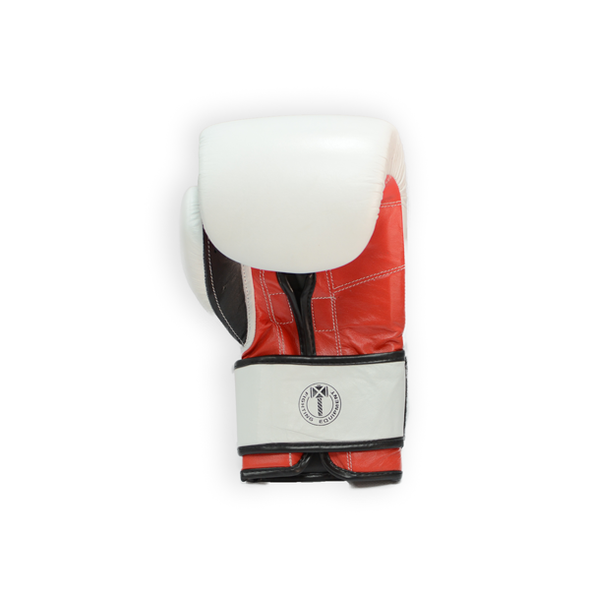 Перчатки боксерские THOR RING STAR 12oz /Кожа /бело-красно-черные