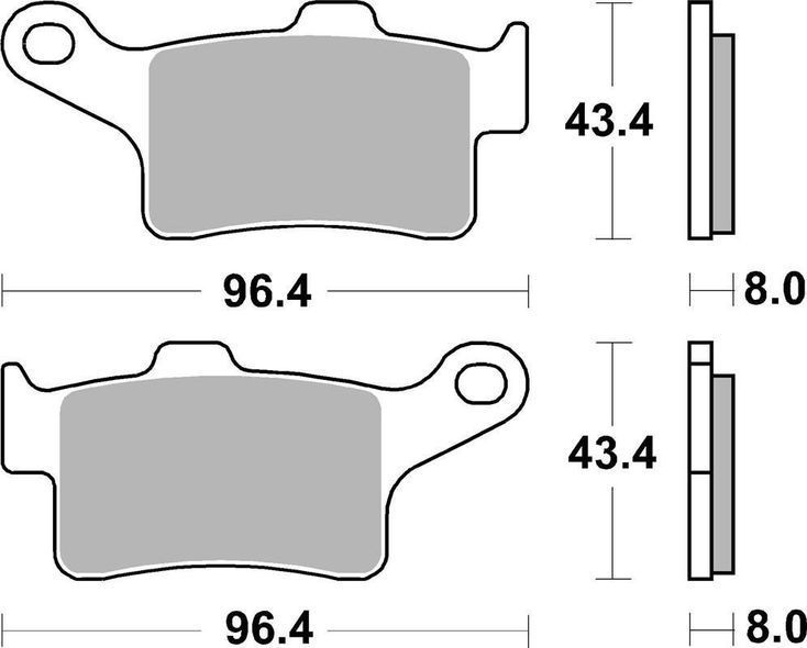 Тормозные колодки SBS Performance Front Brake Pads, Sinter (948HS)