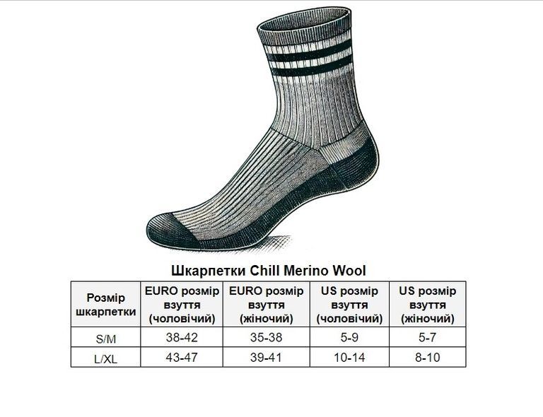 Шкарпетки TLD CHILL MERINO WOOL SOCKS MONO [fatigue] LG/XL