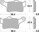 Тормозные колодки SBS Performance Front Brake Pads, Sinter (948HS)