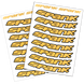 Набір наклейок на обода SPANK Decal kit, Yellow
