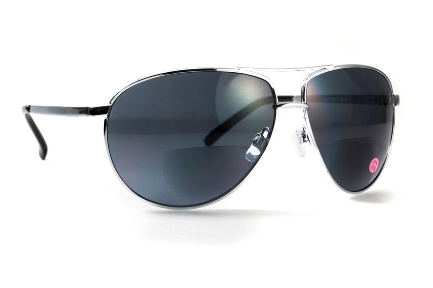 Біфокальні захисні окуляри Global Vision Aviator Bifocal (+2.5) (gray) сірі