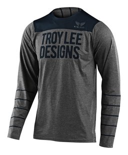 Купити Джерсі TLD Skyline L/S Jersey [Pinstripe Heather/Gray] розмір SM з доставкою по Україні