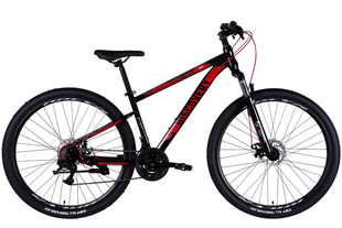 Купити Велосипед ST 29" Discovery TREK DD FR рама-16" чорно-червоний 2025 з доставкою по Україні