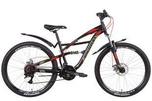 Купити Велосипед 26" Discovery TRON AM2 DD 2022 (чорний з хакі (м)) S (150-165 см) з доставкою по Україні