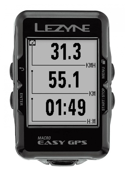 Купить GPS комп'ютер Lezyne MACRO EASY GPS чорний Y13 с доставкой по Украине