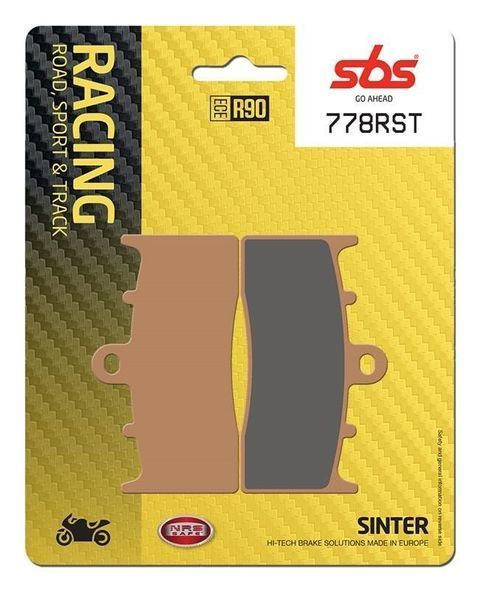 Гальмівні колодки SBS Track Days Front Brake Pads, Sinter (778RST)