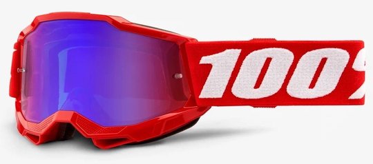 Дитячі очки 100% ACCURI 2 Youth Goggle Red - Mirror Blue Lens, Mirror Lens