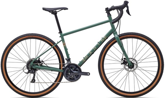 Купити Велосипед 27,5" Marin FOUR CORNERS рама - S 2023 Gloss Green/Tan з доставкою по Україні