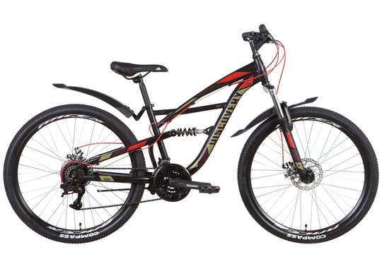 Купити Велосипед 26" Discovery TRON AM2 DD 2022 (черный с хаки (м)) з доставкою по Україні
