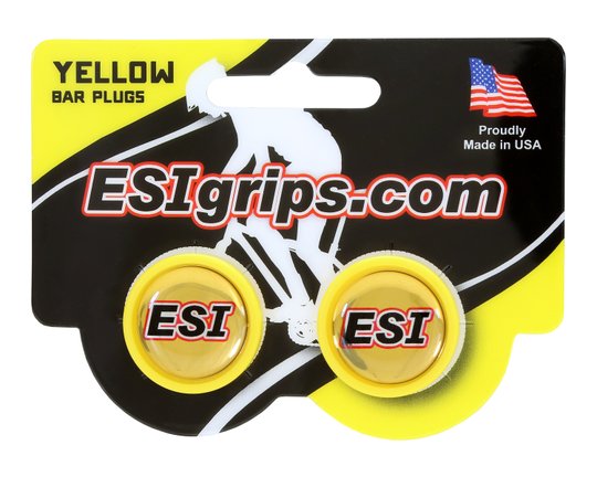 Купить Заглушки руля ESI Bar Plug Yellow, желтые с доставкой по Украине