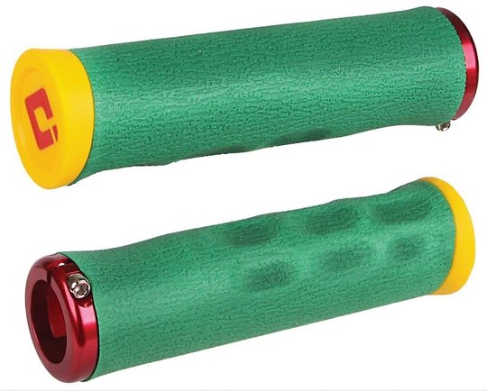 Купити Грипси ODI Tinker Juarez Dread Lock Grip Rasta w/Red clamp (роста з червоними замками) з доставкою по Україні