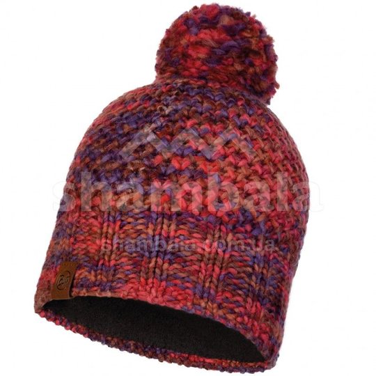 KNITTED & POLAR HAT MARGO maroon, One Size, Шапка, Синтетичний