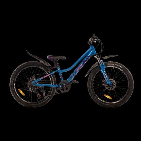 Купити Велосипед Titan BEST MATE 24"11" Блакитний-Фіолетовий з доставкою по Україні