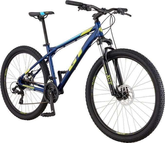 Купить Велосипед горный 27,5" GT AGGRESSOR COMP XL, синий с желтым 2019 с доставкой по Украине