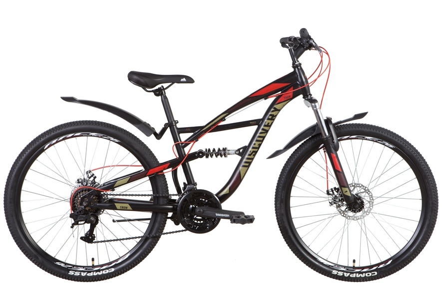 Купить Велосипед 26" Discovery TRON AM2 DD 2022 (черный с хаки (м)) с доставкой по Украине