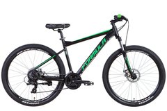 Купити Велосипед 27.5" Formula F-1 DD 2021 (черно-зеленый (м)) з доставкою по Україні