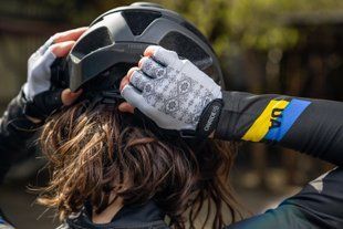 Рукавички ONRIDE Hold 30 Ornament, гелеві подушечки, сірий розмір M