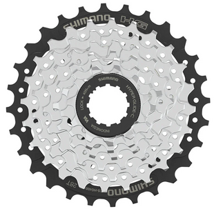 Купить Касета Shimano CS-HG400, 11-28, 7-з. срібл с доставкой по Украине