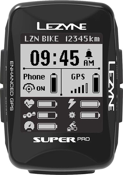 Купить GPS комп'ютер Lezyne SUPER PRO GPS SMART LOADED чорний Y13 с доставкой по Украине
