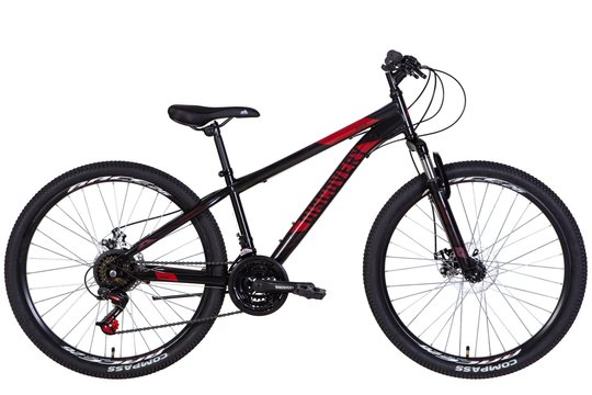 Купити Велосипед 26" Discovery RIDER AM DD 2022 чорно-червоний м з доставкою по Україні
