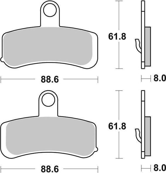 Тормозные колодки SBS Ultra Quit Brake Pads, Ceramic (853H.HF)