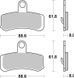 Тормозные колодки SBS Ultra Quit Brake Pads, Ceramic (853H.HF)