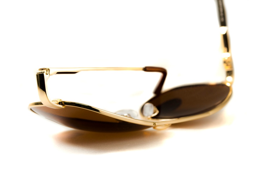 Окуляри поляризаційні BluWater AirForce Gold Polarized (brown), коричневі лінзи в золотистій оправі