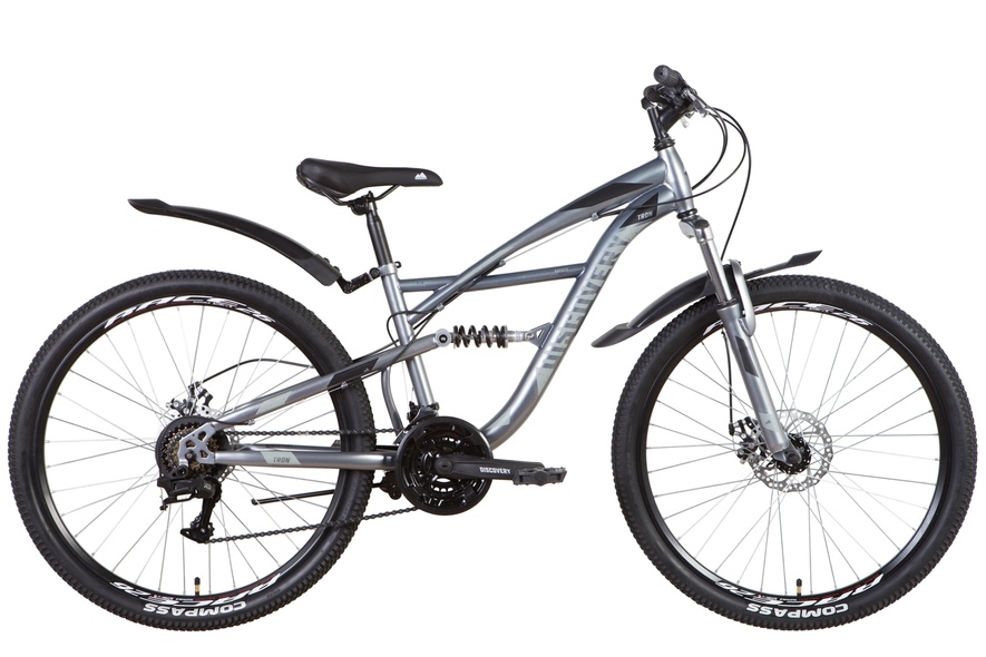 Купити Велосипед 26" Discovery TRON AM2 DD 2022 (сріблясто-чорний (м)) з доставкою по Україні
